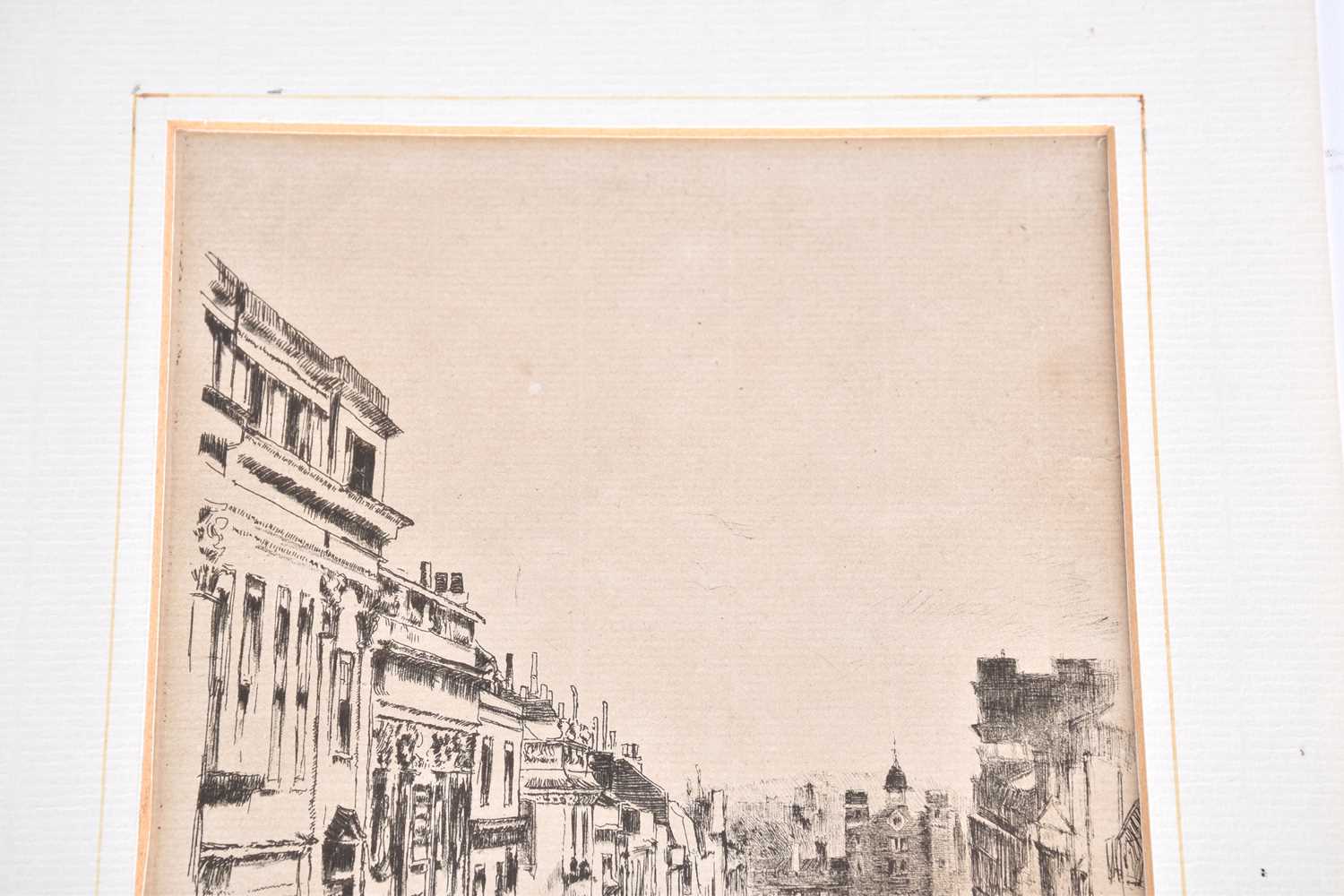 James Abbott McNeill Whistler RBA (1834-1903), 'St James's Street - June 1878', etching on paper, - Image 4 of 5