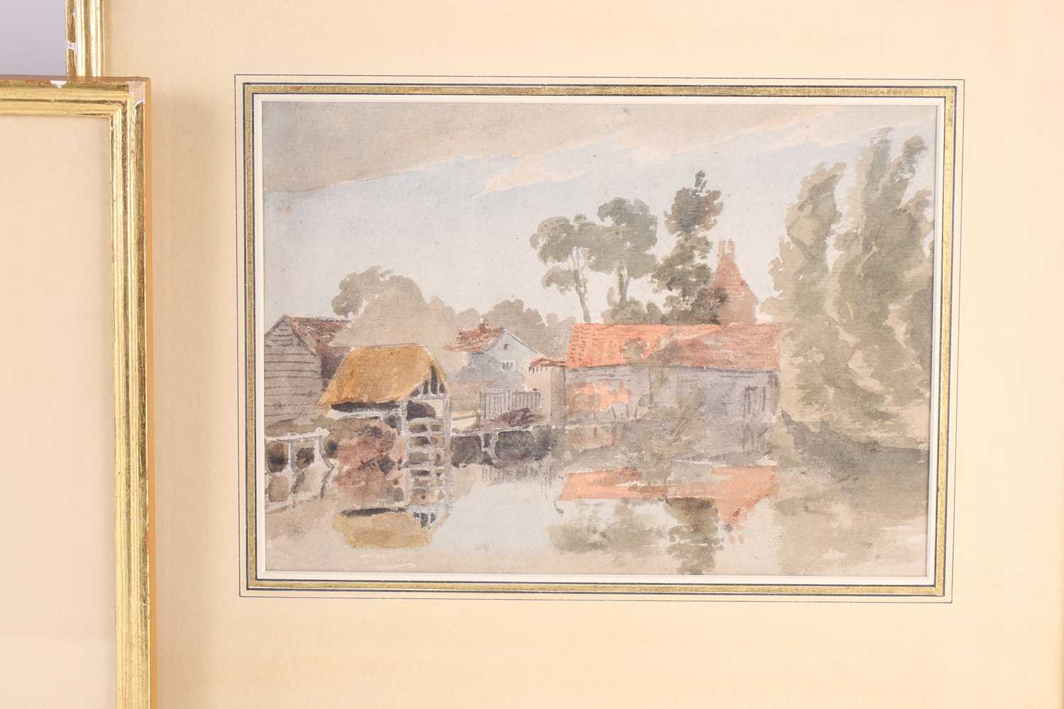 Anthony Vandyke Copley Fielding (1787-1855), 'Farm Buildings at Hendon', watercolour, 18.5 cm x 26.5 - Image 3 of 5