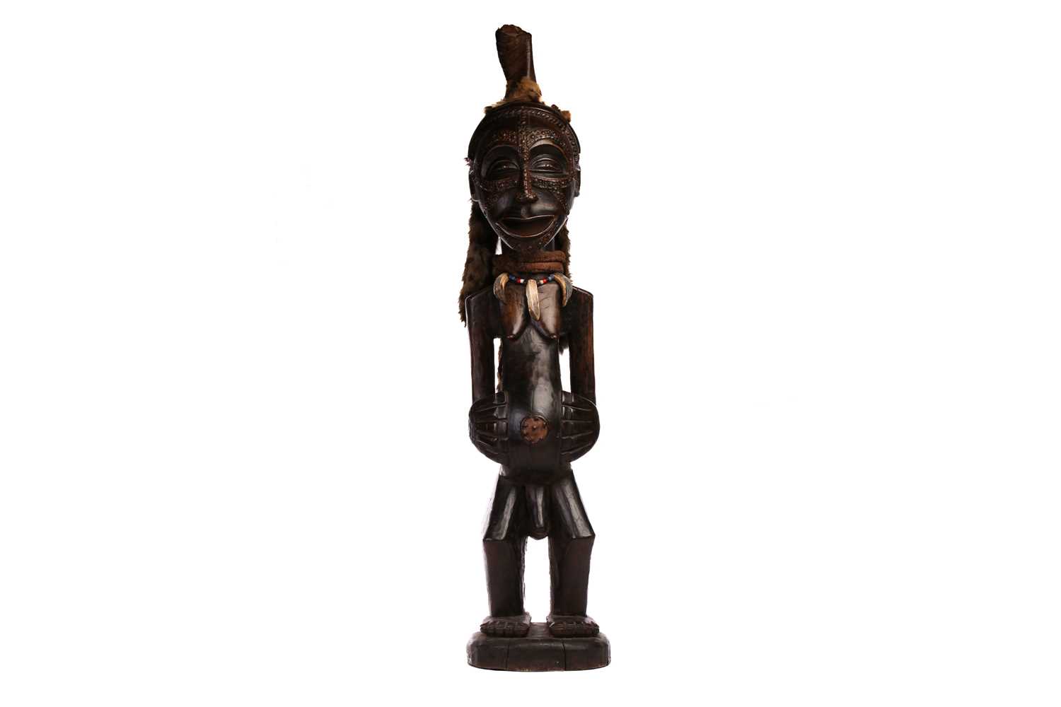 A Songye hermaphrodite power figure (Nkisi), Democratic Republic of Congo, twentieth century, the