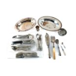 A part canteen for ten persons of Godinger "Old Copenhagen" flatware and cutlery including table