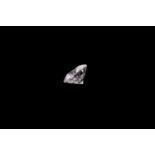 A loose diamond, the round brilliant-cut white diamond with a GIA certificate, stating carat