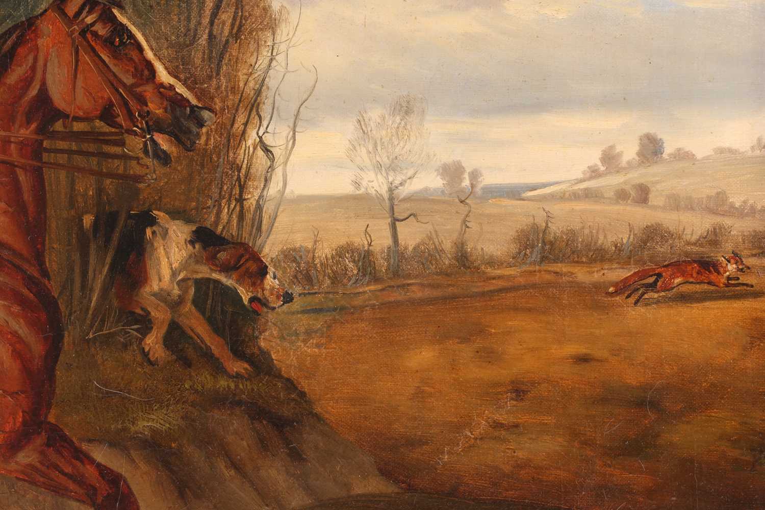 John Alfred Wheeler (1821-1903), hounds pursuing a fox, oil on canvas, signed and dated 1859, - Image 8 of 10