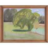 Warwick Hutton (1939-1994) British, 'Apple Tree', oil on panel, signed and dated 1966, 44.5 cm x