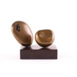 Barbara Hepworth DBE (1903-1975) British, 'Two Forms (Atlantic)', polished bronze, mounted to a