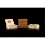 A sealed box of 25 H. Upmann Coronas Major cigars, an opened box of 23 H. Upmann Coronas major