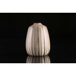 A Martin Brothers stoneware gourd vase, of small ovoid form, by Edwin and Walter Martin, incised '