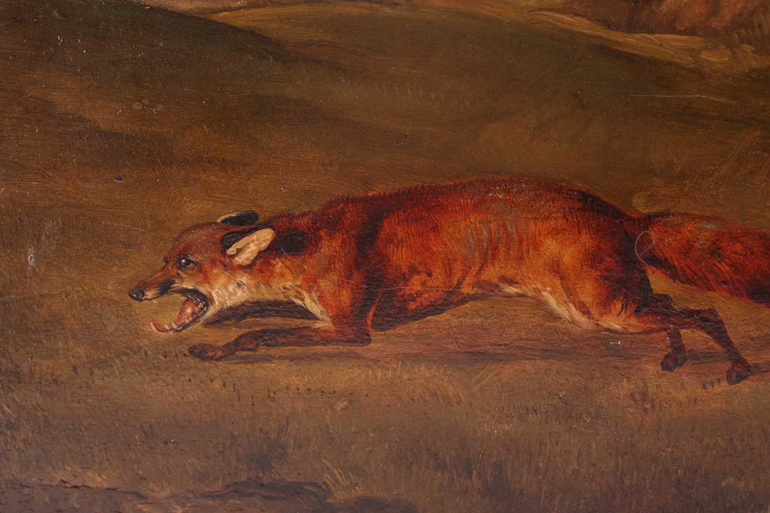 John Alfred Wheeler (1821-1903), hounds pursuing a fox, oil on canvas, signed and dated 1859, - Image 6 of 10