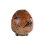 A late 19th century Martin Brothers stoneware ovoid vase, by Robert Wallace Martin, with incised