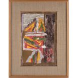 Maqbool Fida Hussain (1915-2011) Indian, untitled, (from the 'China' series.) mixed media on