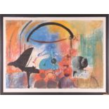 Jamie Boyd (b.1948), 'Concert with Cellist', limited edition signed abstract print, numbered 35/275,