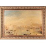 Follower of JMW Turner (1775-1851), a view of Venice, unsigned oil on canvas, late 19th century,