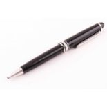 Montblanc Meisterstück Classique Ballpoint pen, with twist mechanism, cap and barrel in black resin,