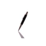 Montblanc Bohème Doue grid guilloche ballpoint pen, with twist mechanism, opposed bar-cut onyx on