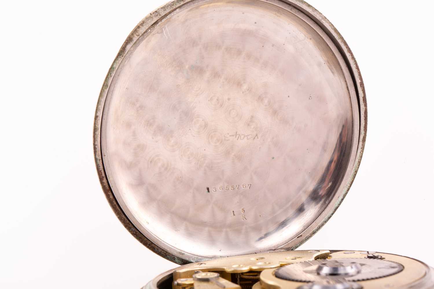 A 'Goliath' 8-day reserve open face pocket watch, featuring a swiss made keyless wound 8-day power - Image 8 of 8