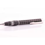 Montblanc StarWalker Metal and Rubber Ballpoint Pen with twist mechanism, barrel with rubber