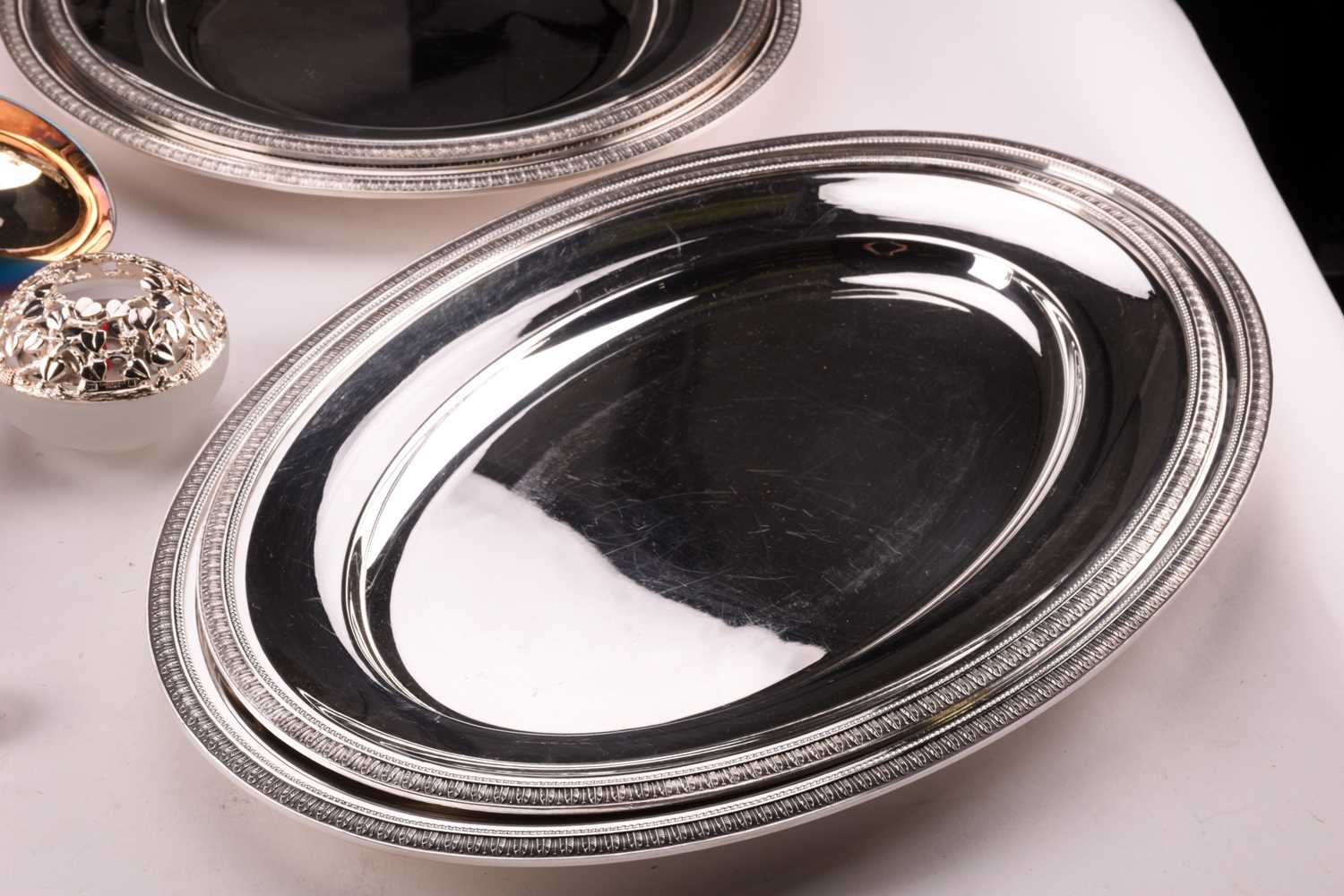 A quantity of Christofle electroplated wares, mostly boxed; and a pair of Christofle plated circular - Image 4 of 11
