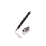 Bulgari - Matte Black Ballpoint Pen, with twist closure, barrel with matte black rubber exterior