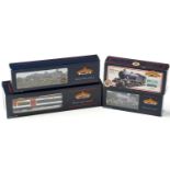 Four boxed Bachmann model railway locomotives, comprising 31-609A V3 Tank 67669 BR Lined Black E/