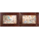 French School, early 19th-century miniature painting on rectangular ivory panel depicting 18th-