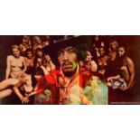 Jimi Hendrix: 'Electric Ladyland', a small colour promotional poster, 35 cm x 70 cm.Good overall