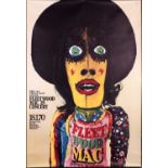 An original Fleetwood Mac large concert poster, Donnerstag, Germany, held on 18th January 1970,