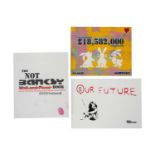 Mrs Banksy, Our Future, spray print, signed lower right, 21cm x 29.5cm, unframed and Is-Not