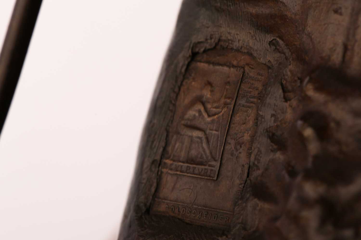 After Juan Clara, a bronze figure of a girl seated on a stool putting on a shoe, signed and numbered - Image 8 of 11