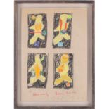 John Hoyland (1934-2011) British, 'Heavenly Denizen', pastel on card, signed and dated '87, 41 cm