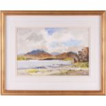 James Fletcher-Watson (1913-2004), 'Loch Sheldaig', signed watercolour, artist's label on the