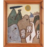 Julian Trevelyan (1910-1988), 'Cappadocia', oil on board, signed and dated 1970, 59 cm x 49 cm in