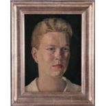 Nicolas Granger-Taylor (b.1963), 'Jane Rogoyska', 1991, oil on board, 30 cm x 22 cm framed and