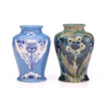 A William Moorcroft 'Forget Me Not' vase, early 20th century, baluster shape, tube line decorated