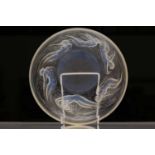 A Lalique 'Ondines' opalescent bowl, early 20th century, wheel cut 'R Lalique, France' and