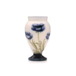 William Moorcroft for James MacIntyre, a miniature 'Poppy' vase, circa 1903, pedestal ovoid form,