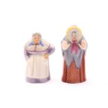 Royal Worcester candle snuffers, ‘French Cook’, 6.5cm high; and ‘Granny Snow’, 7.5cmQty: 2