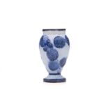 William Moorcroft for James MacIntyre, a miniature 'Honesty' on blue stippled vase, circa 1903,