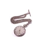 An Alston & Hallam open-face pocket watch featuring a key wound movement signed Alston & Hallam,