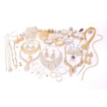 A quantity of assorted costume jewellery including Indian dress sets, necklaces, earrings, bangles