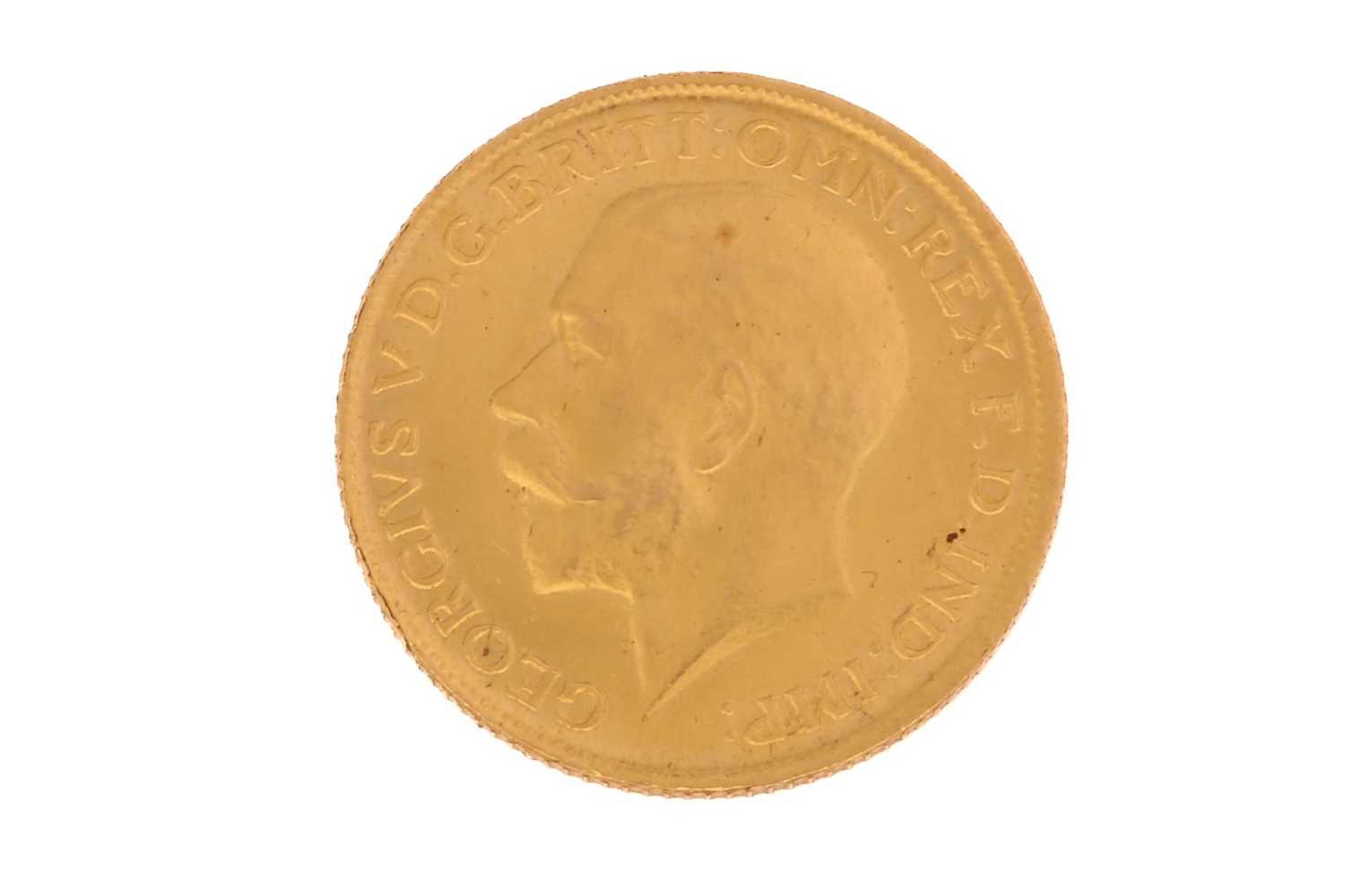 A George V full sovereign, 1918, 7.9 grams. - Image 2 of 2