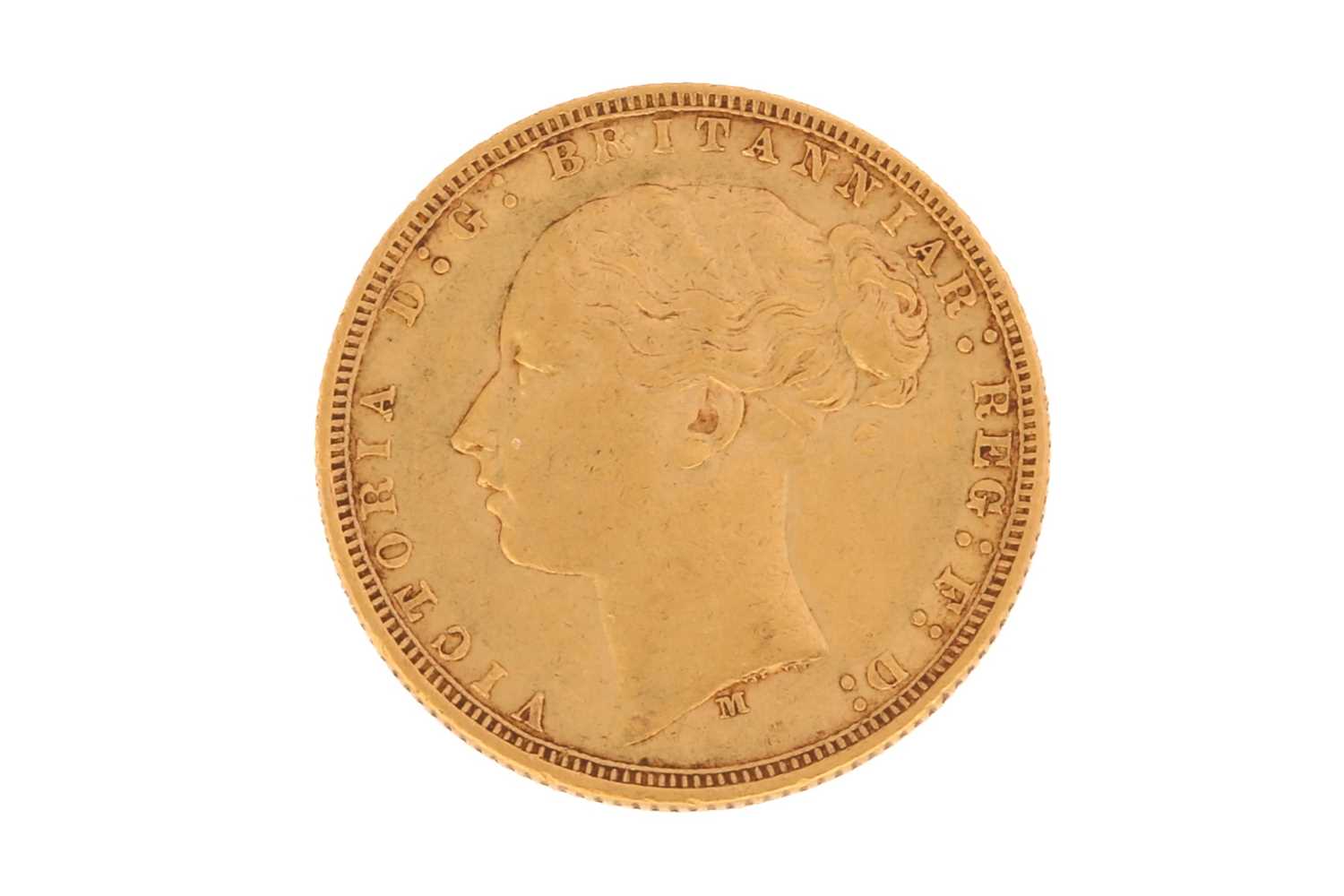 A Victorian full sovereign, 1875, 7.9grams. - Image 2 of 2