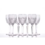 A set of seven Waterford Colleen white wine glasses, 16.5 cm highQty: 7