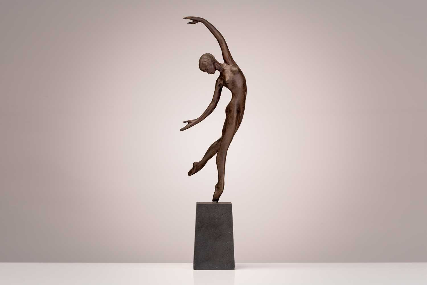 Tom Merrifield (1933-2021), 'Marguerite', signed, numbered 82/150, bronze on a bronze base, with a - Image 2 of 13