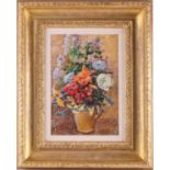 James Bolivar Manson (1879 - 1945), still life of flowers in a vase, signed, oil on canvas, 43 cm