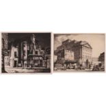 Stanley Anderson CBE R.A, R.E.(1884 - 1966), A Mayfair Backwater – Crabb’s Opponent, drypoint
