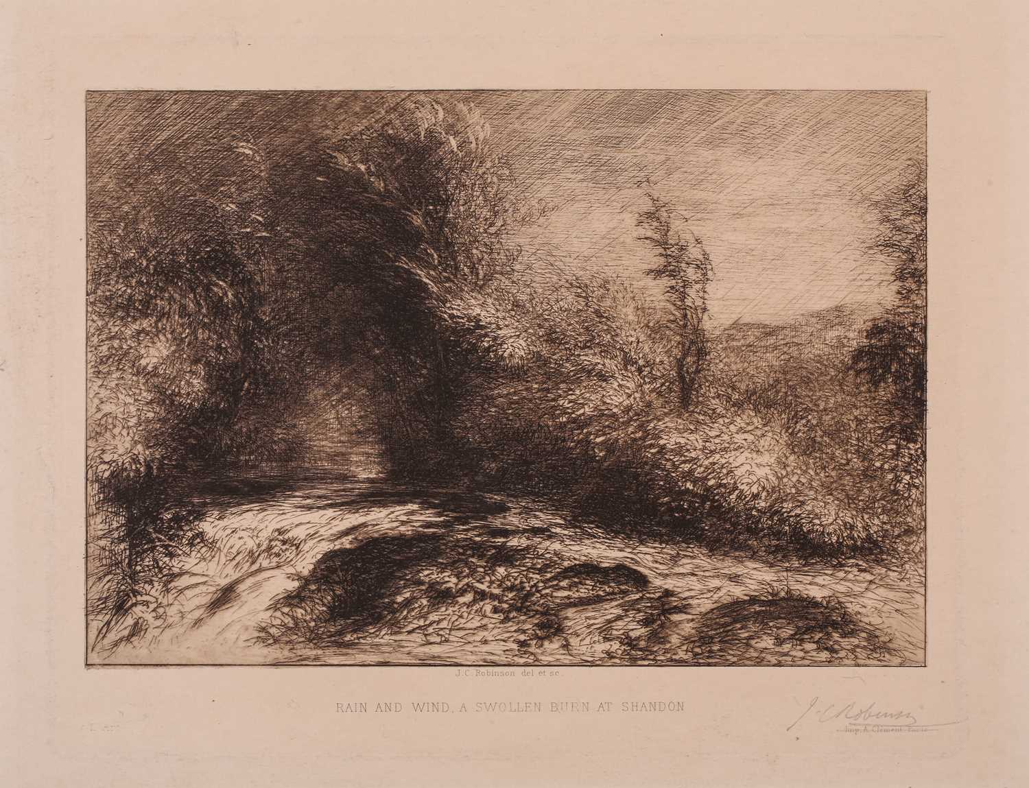 Jules Henri Delavallee (1862 – 1943) Angelique a la Fenetre, soft ground etching & aquatint, circa - Image 5 of 6