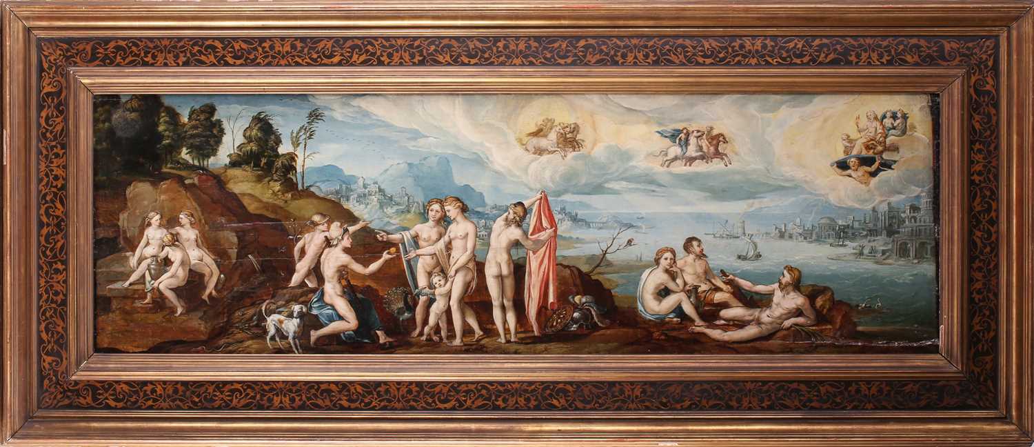 Attributed to Giovanni Larciani (active 1484-1527), Scene depicting The Judgement of Paris, circa