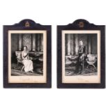 A pair of signed photographs of HM Queen Elizabeth II and HRH Prince Philip, The Duke of