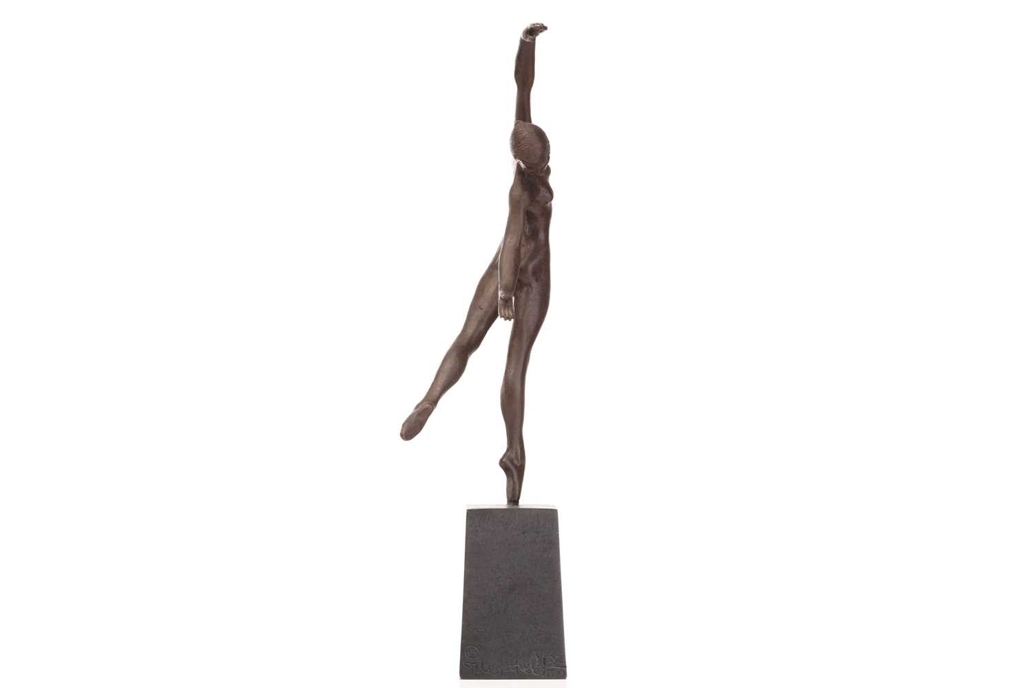 Tom Merrifield (1933-2021), 'Marguerite', signed, numbered 82/150, bronze on a bronze base, with a - Image 5 of 13