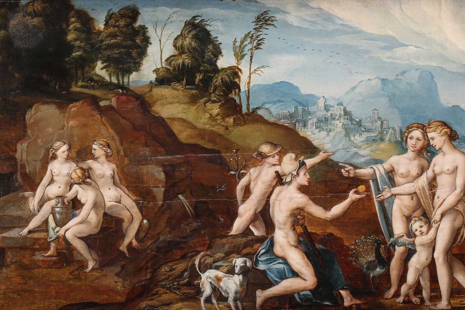 Attributed to Giovanni Larciani (active 1484-1527), Scene depicting The Judgement of Paris, circa - Image 3 of 17