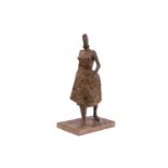 Chana Orloff (Ukrainian born, Israeli 1888-1968) a bronze figure of a lady sowing seeds from her